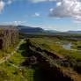 Rift valley cliffs at Þingvellir National Park on Golden Circle Discovery with Kerið Crater tour
