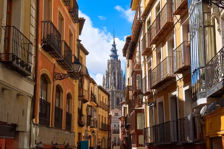 Explore Toledo's charming streets with a view of the stunning cathedral on a private 2-hour intro city walk.