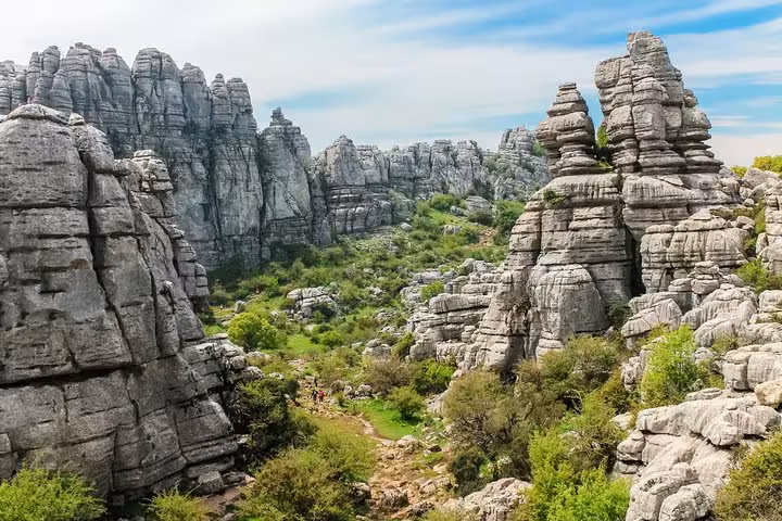 Discover the breathtaking rocky landscapes of Torcal de Antequera on an exhilarating hiking tour from Málaga.