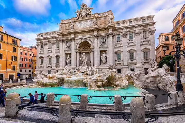 Trevi Fountain Rome stop on Exclusive Civitavecchia round trip tour, with skip-the-line access to top Vatican and city sights