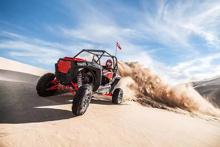 Experience thrilling dune rides on the Sahara Desert Buggy Safari in Tunisia, capturing adventure and stunning landscapes.