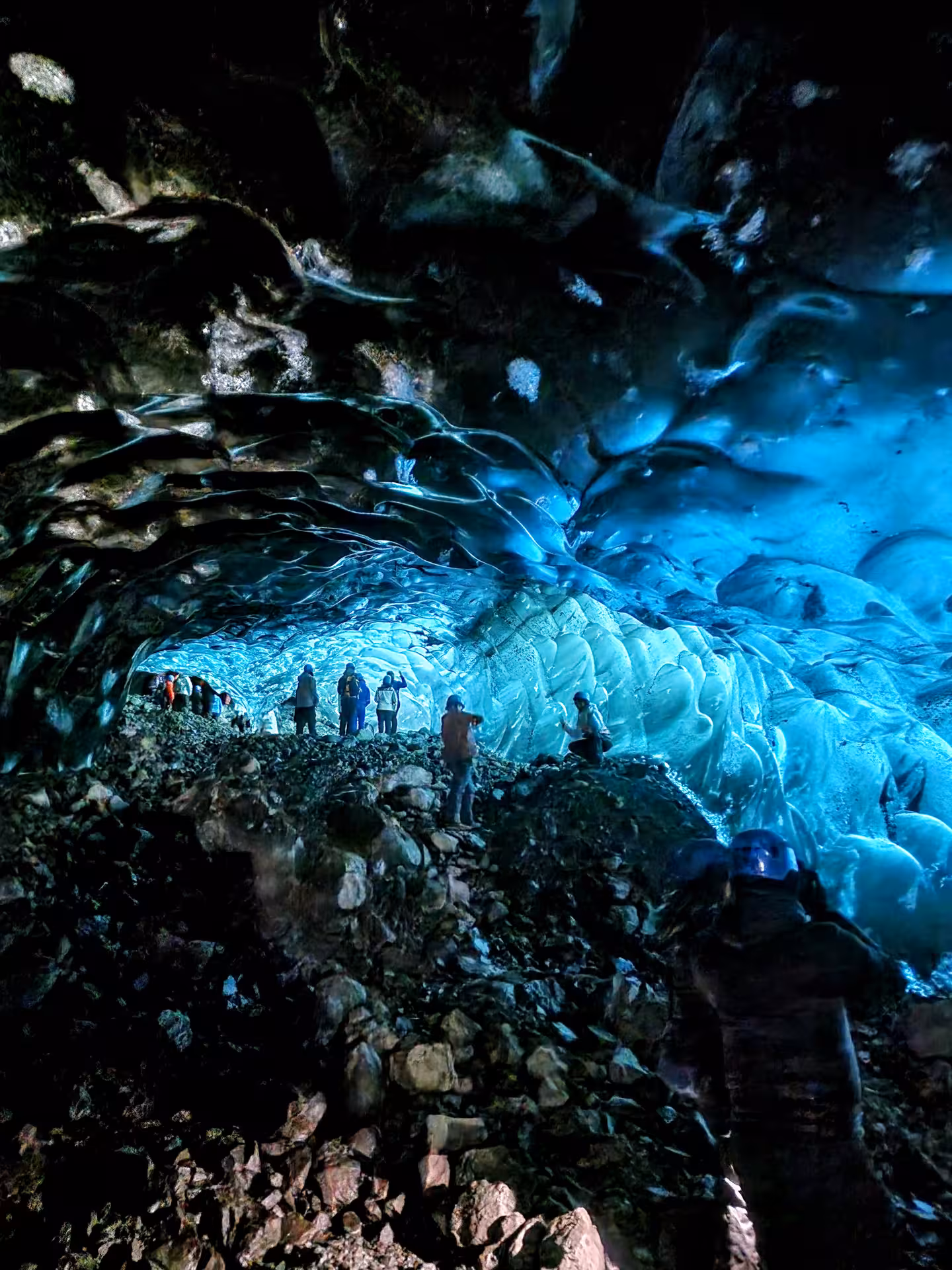 The colors and the size of the ice cave is amazing