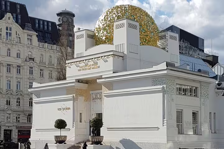 Visit the iconic Vienna Secession building, showcasing Gustav Klimt's legacy on our exclusive art tour.