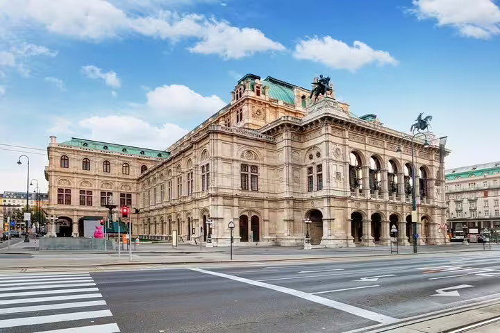 Vienna State Opera House grand neo-Renaissance facade on the Ringstrasse, Vienna, Austria