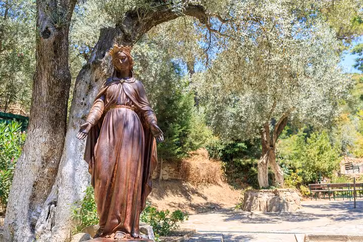 Virgin Mary statue at House of the Virgin Mary near Ephesus, visited on Selcuk and Kusadasi tour