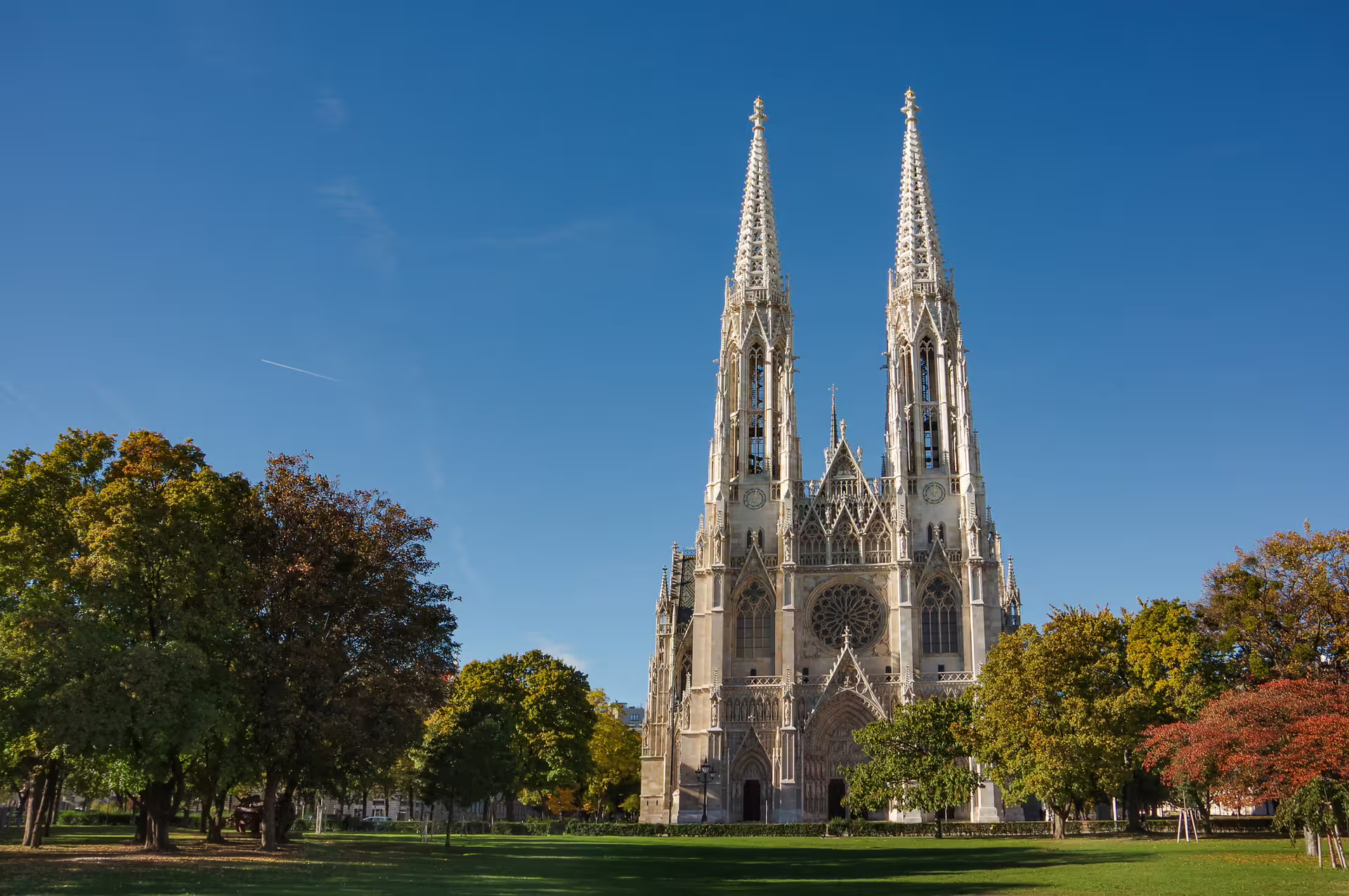 Votivkirche in Vienna on the Emperor Route 1-day walking tour with multilingual audioguide and city highlights