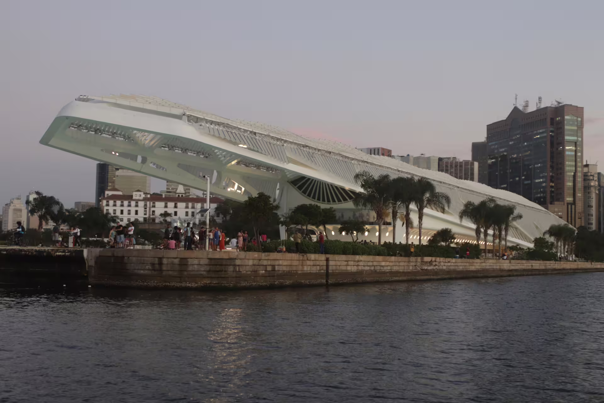 Modern architectural museum by the waterfront, a highlight on the Wake Up and Sail tour.
