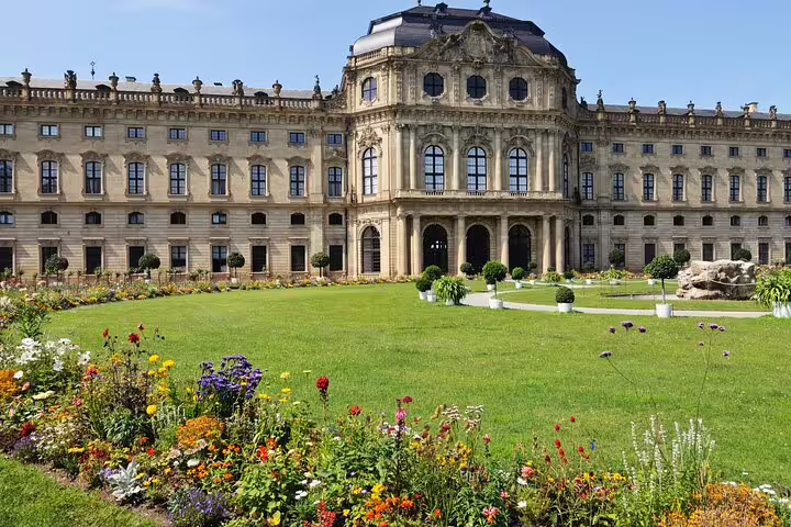 Würzburg Residence and Court Garden view, key stop on Würzburg scavenger hunt self-guided highlights tour