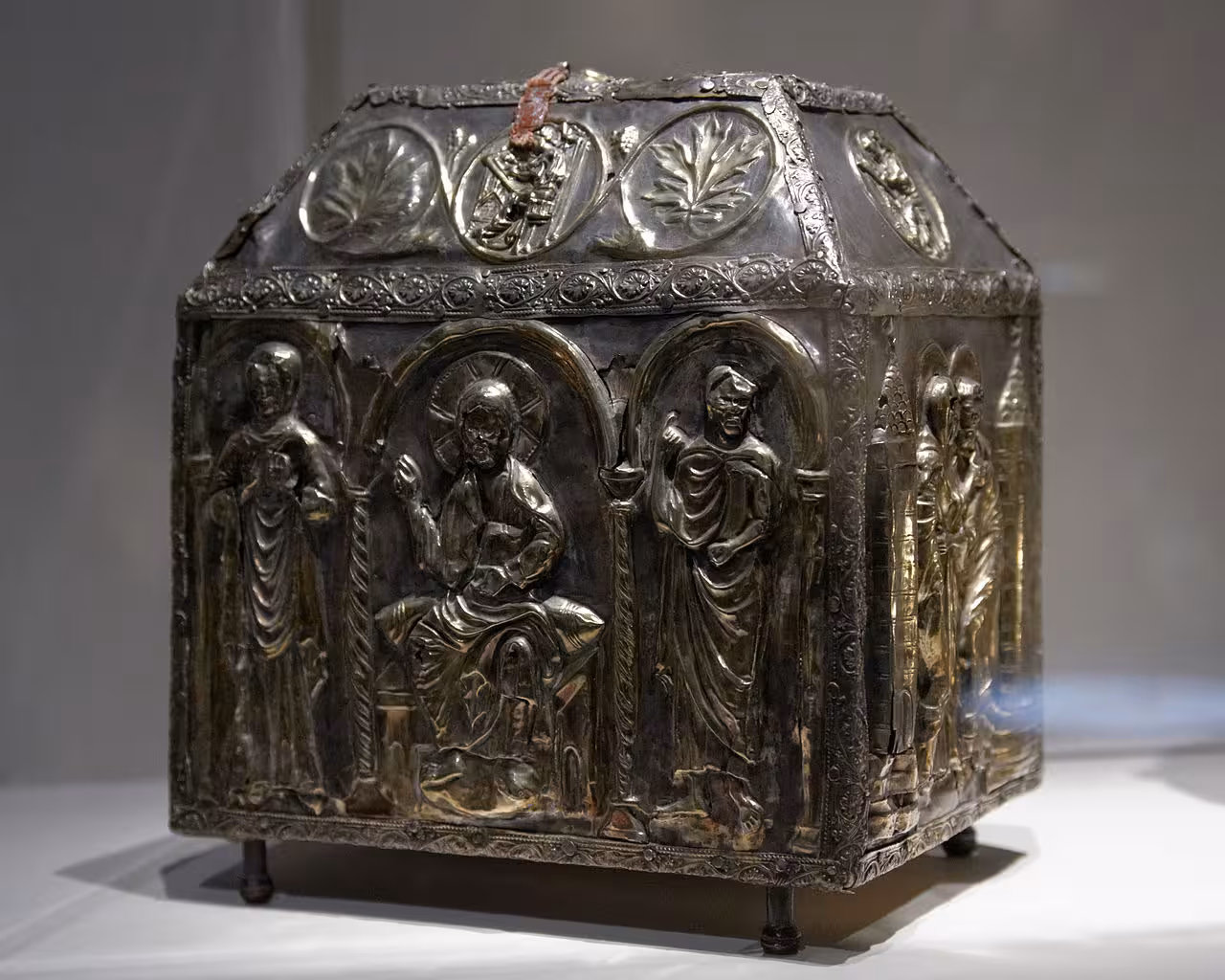 Silver medieval reliquary in Zadar church art museum, featured on Golden Zadar history and culture walking tour