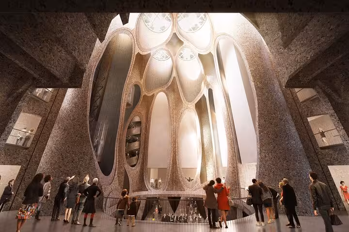 Marvel at the grand architecture of Cape Town's Zeitz MOCAA museum, included in the private city tour with wine tasting.